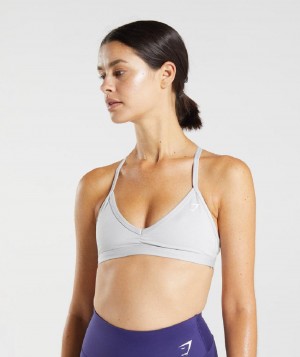 Αθλητικο Σουτιεν Gymshark Minimal γυναικεια ανοιχτο γκρι | GR_KO9678