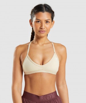 Αθλητικο Σουτιεν Gymshark Minimal γυναικεια ανοιχτο κίτρινα καφε | GR_VV2408