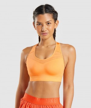 Αθλητικο Σουτιεν Gymshark Open Back γυναικεια βερίκοκο πορτοκαλι | GR_BH5755