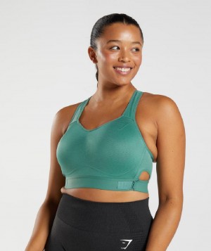 Αθλητικο Σουτιεν Gymshark Racerback High Support γυναικεια πρασινο | GR_EE1788