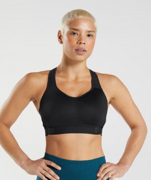 Αθλητικο Σουτιεν Gymshark Racerback High Support γυναικεια μαυρα | GR_YJ9512