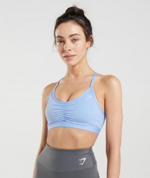 Αθλητικο Σουτιεν Gymshark Ruched γυναικεια μπλε | GR_V1293