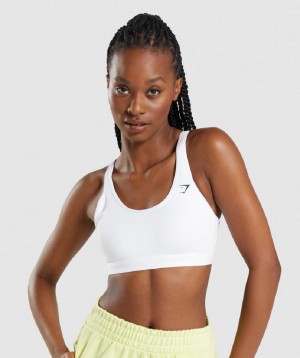 Αθλητικο Σουτιεν Gymshark Scoop Neck γυναικεια ασπρα | GR_AZ3881