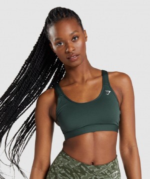 Αθλητικο Σουτιεν Gymshark Scoop Neck γυναικεια οψιάνος πρασινο | GR_O5568