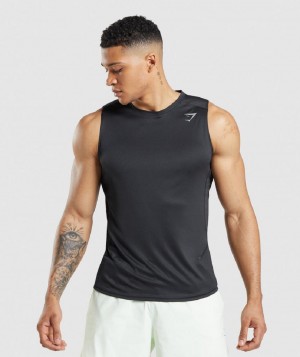 αμανικα μπλουζακια Gymshark Speed Evolve ανδρικα μαυρα | GR_CR8320