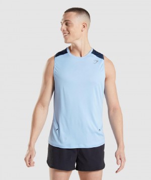 αμανικα μπλουζακια Gymshark Speed Evolve ανδρικα μπλε | GR_YQ7434