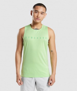αμανικα μπλουζακια Gymshark Sport Stripe ανδρικα πρασινο | GR_BH1596
