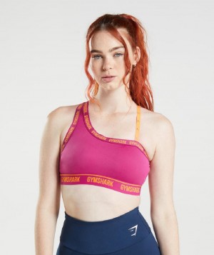 Αθλητικο Σουτιεν Gymshark Strike γυναικεια ροζ πορτοκαλι | GR_ZI8442