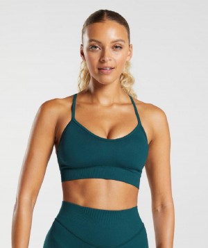 Αθλητικο Σουτιεν Gymshark Sweat Seamless γυναικεια τυρκουάζ | GR_QZ8192