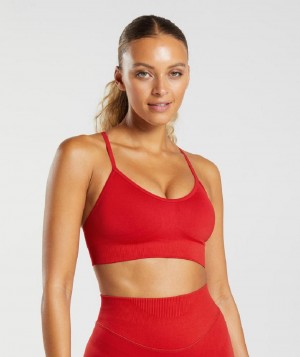Αθλητικο Σουτιεν Gymshark Sweat Seamless γυναικεια κοκκινα | GR_SG8657