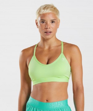 Αθλητικο Σουτιεν Gymshark V Neck γυναικεια πρασινο | GR_MI9326