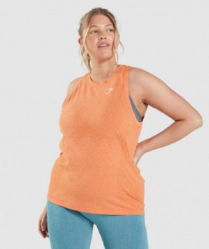 αμανικα μπλουζακια Gymshark Vital Seamless 2.0 Light γυναικεια βερίκοκο πορτοκαλι | GR_QX4995
