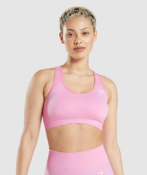 Αθλητικο Σουτιεν Gymshark Vital Seamless 2.0 γυναικεια ροζ | GR_ED1279