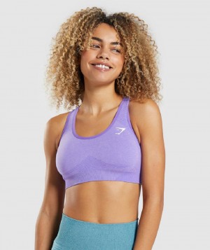 Αθλητικο Σουτιεν Gymshark Vital Seamless 2.0 γυναικεια ανοιχτο μωβ | GR_IM7573