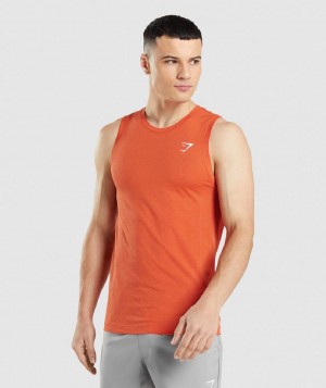 αμανικα μπλουζακια Gymshark Vital Seamless Light ανδρικα πορτοκαλι | GR_NN9031