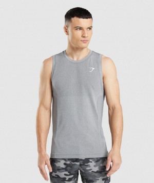 αμανικα μπλουζακια Gymshark Vital Seamless Light ανδρικα γκρι | GR_YJ3422