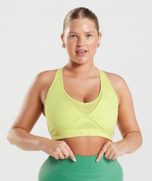 Αθλητικο Σουτιεν Gymshark Whitney Mesh γυναικεια πρασινο | GR_EE9625