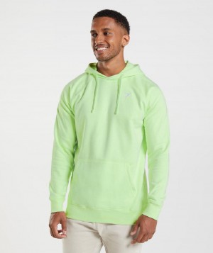 Φουτερ με Κουκουλα Gymshark Crest ανδρικα πρασινο | GR_TH1375