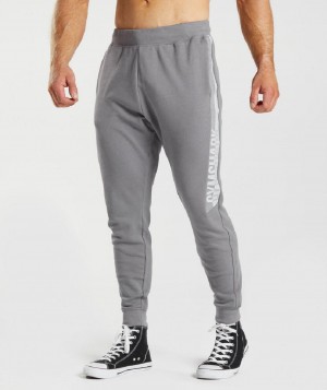 παντελονι jogger Gymshark Bold React ανδρικα γκρι | GR_SG1496