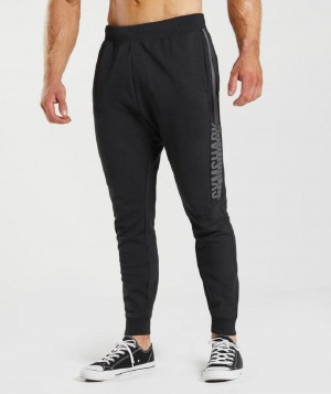 παντελονι jogger Gymshark Bold React ανδρικα μαυρα | GR_YJ2933