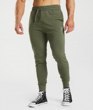 παντελονι jogger Gymshark Crest ανδρικα Ελιά | GR_CG2681