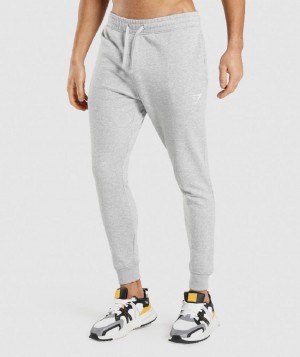 παντελονι jogger Gymshark Crest ανδρικα ανοιχτο γκρι | GR_YJ6376