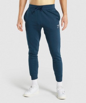 παντελονι jogger Gymshark Crest ανδρικα σκουρο μπλε | GR_YJ6898