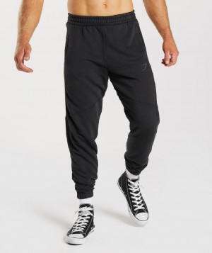 παντελονι jogger Gymshark Power Washed ανδρικα μαυρα | GR_K6183