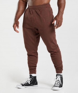 παντελονι jogger Gymshark Power ανδρικα ροζ καφε | GR_ZI3451