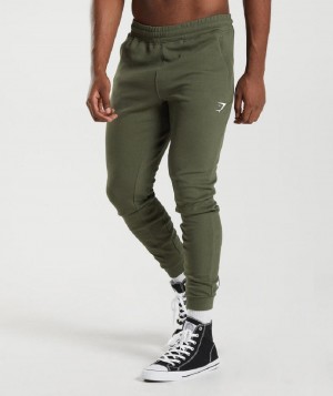 παντελονι jogger Gymshark React ανδρικα Ελιά | GR_BH3434