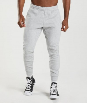 παντελονι jogger Gymshark React ανδρικα ανοιχτο γκρι | GR_CR5361