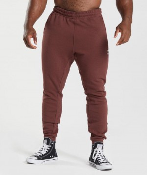 παντελονι jogger Gymshark React ανδρικα ροζ καφε | GR_MI9045