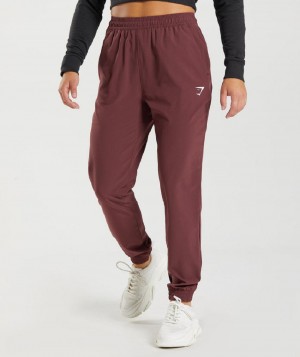 παντελονι jogger Gymshark Training Woven γυναικεια ροζ καφε | GR_ZI9144