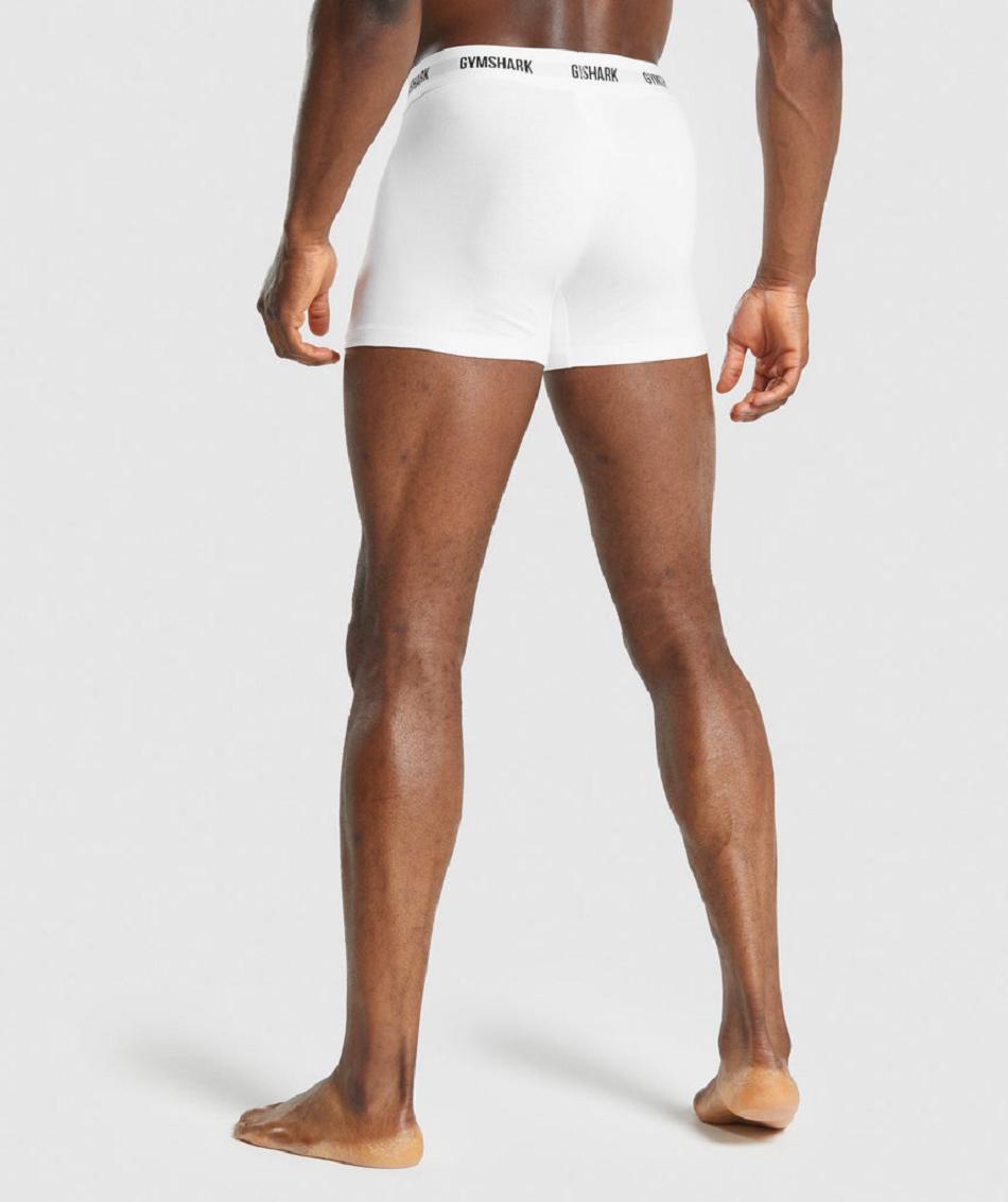 Boxer Gymshark Boxers 2pk ανδρικα ασπρα | GR_K2823