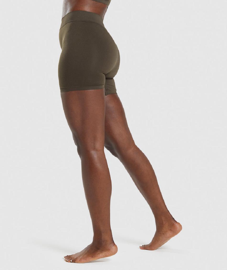 Boxer Gymshark Seamless γυναικεια καφε | GR_SG2729