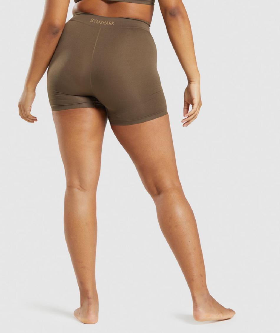 Boxer Gymshark Seamless γυναικεια καφε | GR_XC9864