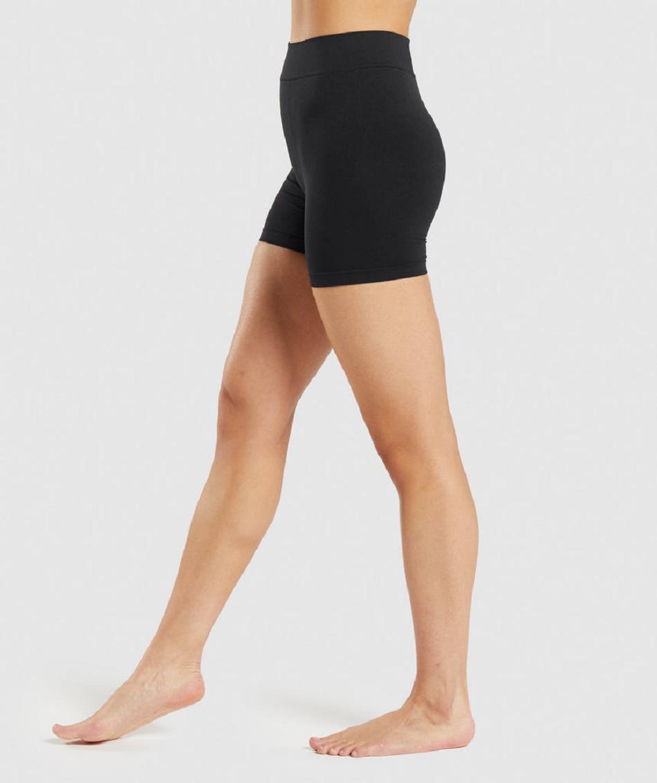Boxer Gymshark Seamless γυναικεια μαυρα | GR_YJ9685