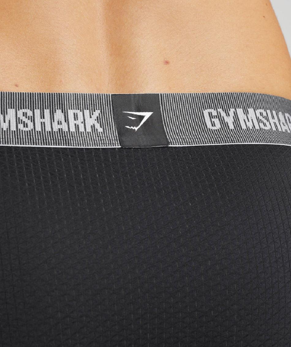 Boxer Gymshark Sports Tech Boxers 2pk ανδρικα μαυρα | GR_AZ8907