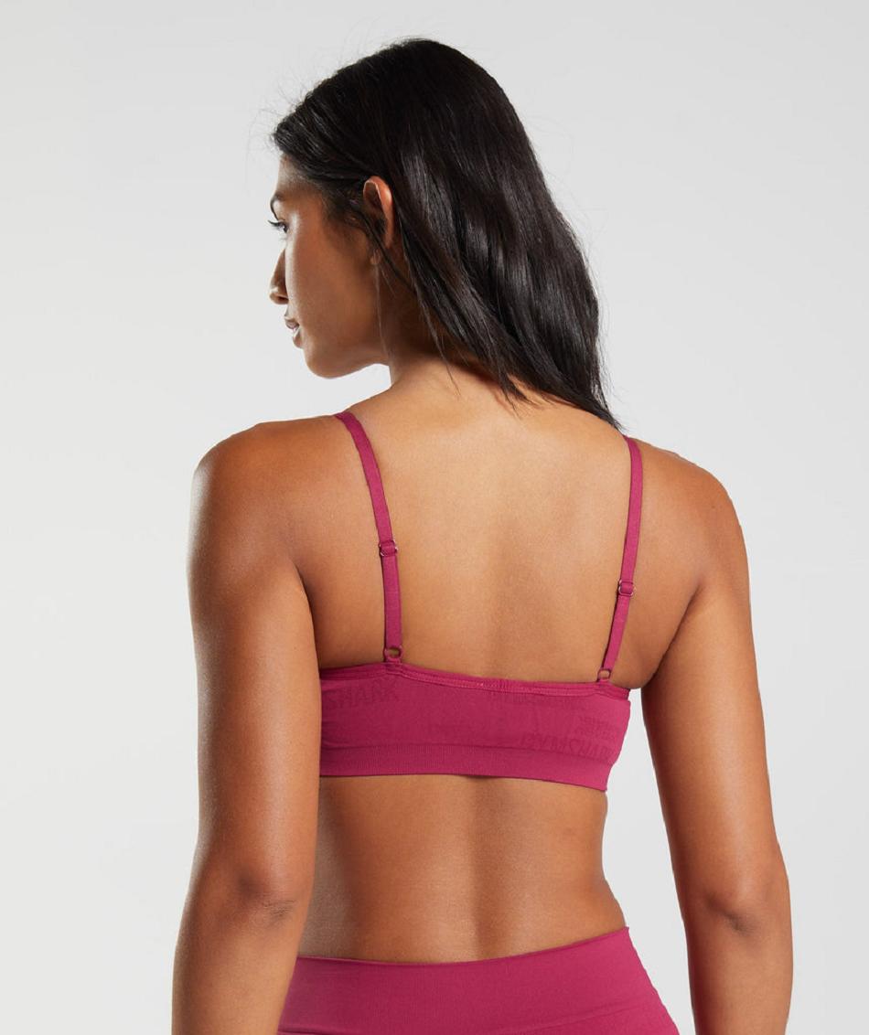 Bralette Gymshark Seamless Jacquard γυναικεια ροζ | GR_MI3968