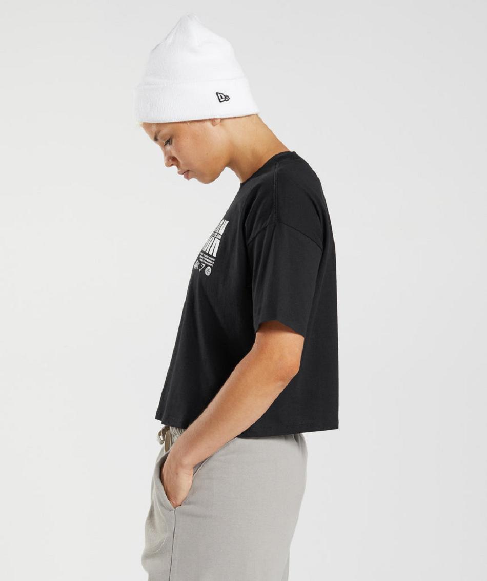 Corp Tops Gymshark Gs10 Year Midi γυναικεια μαυρα | GR_YQ4801