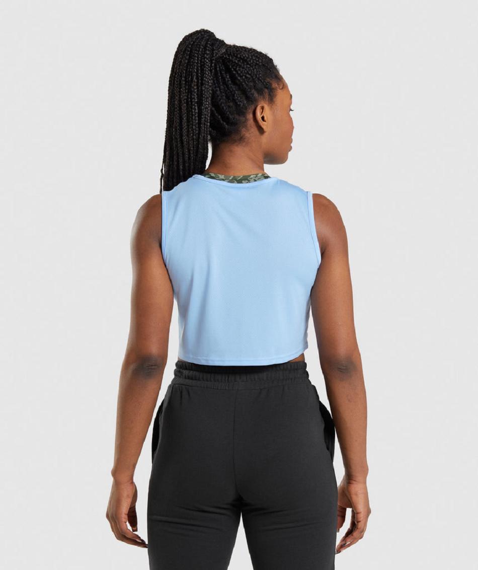 Corp Tops Gymshark Training γυναικεια μπλε | GR_EC3432