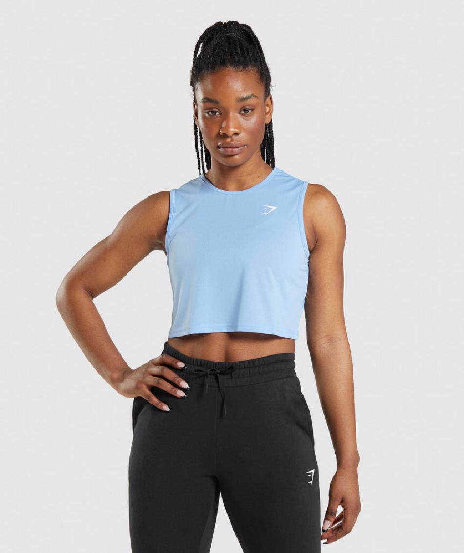 Corp Tops Gymshark Training γυναικεια μπλε | GR_EC3432