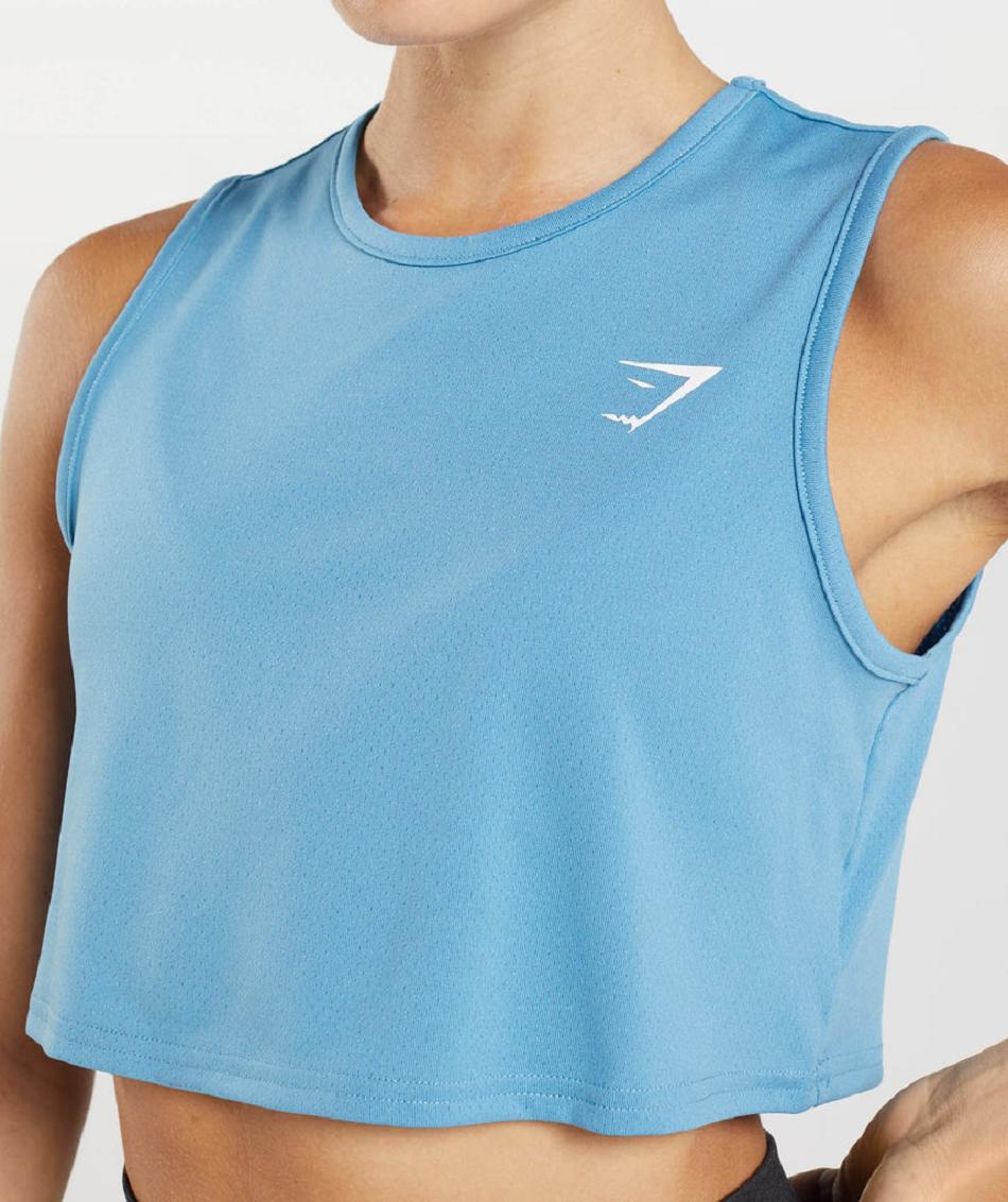 Corp Tops Gymshark Training γυναικεια μπλε | GR_QZ7125