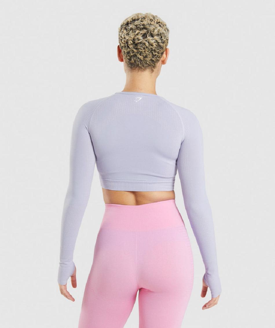 Corp Tops Gymshark Vital Seamless 2.0 γυναικεια μπλε | GR_KO1604