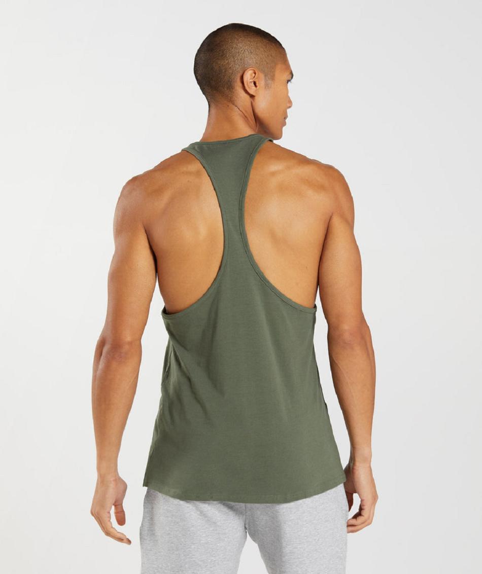 Stringers Gymshark Block ανδρικα Ελιά | GR_VV5192