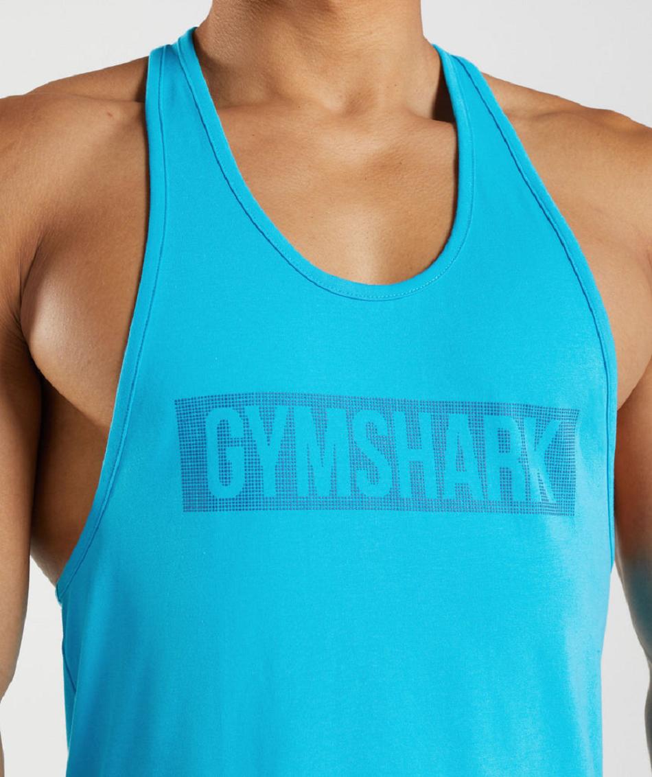 Stringers Gymshark Block ανδρικα σκούρο γκρι μπλε | GR_Q9832