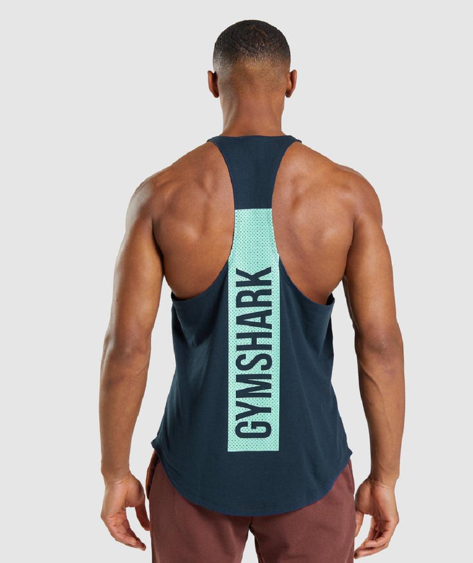 Stringers Gymshark Bold ανδρικα σκουρο μπλε | GR_YJ1035