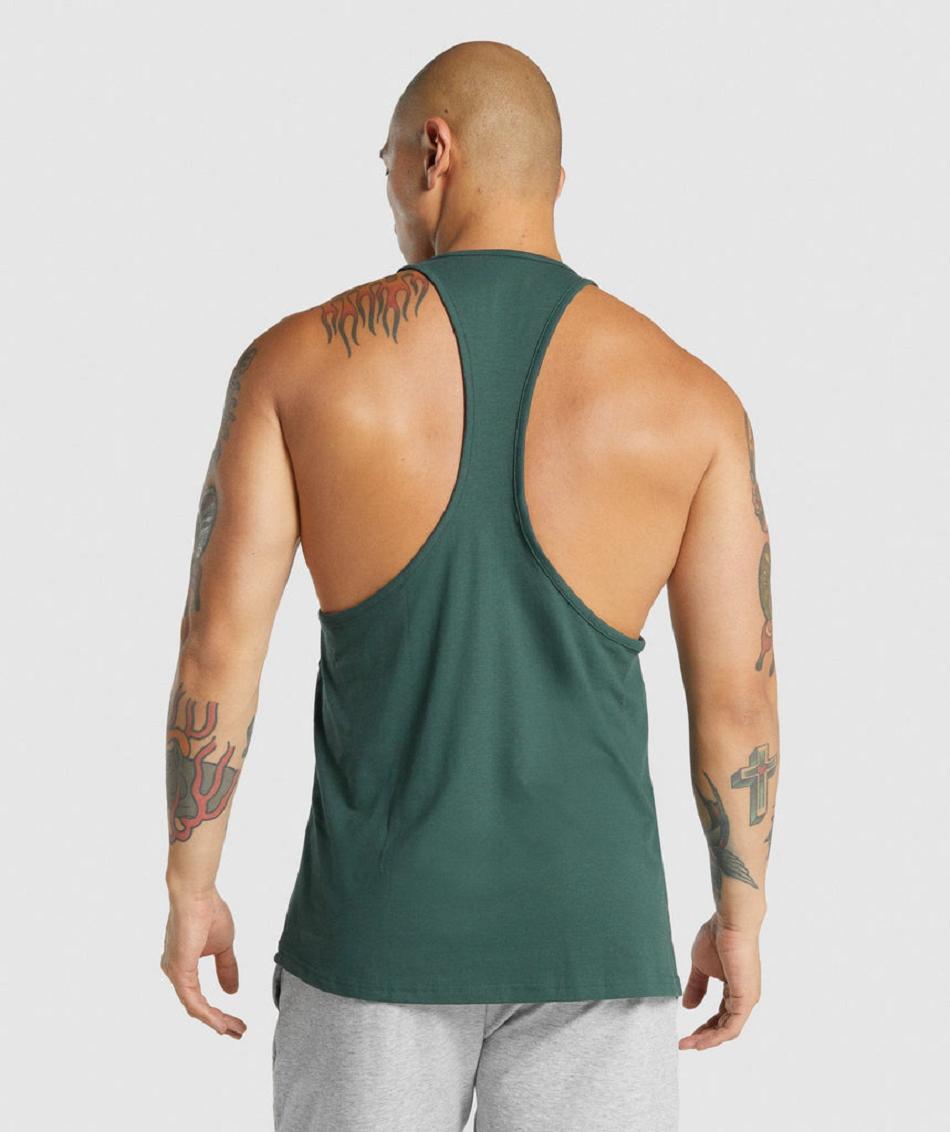 Stringers Gymshark Critical 2.0 ανδρικα σκούρο πρασινο | GR_NN9040