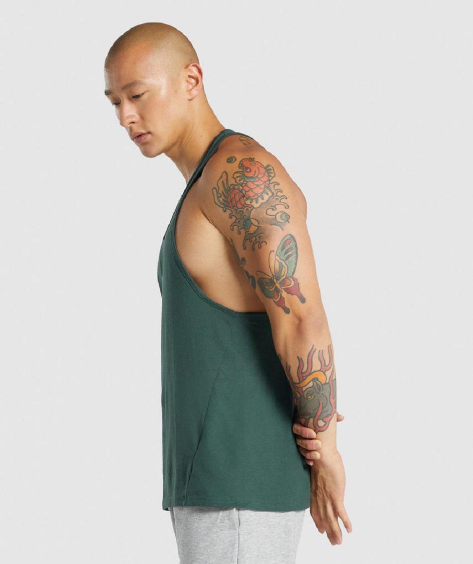 Stringers Gymshark Critical 2.0 ανδρικα σκούρο πρασινο | GR_NN9040