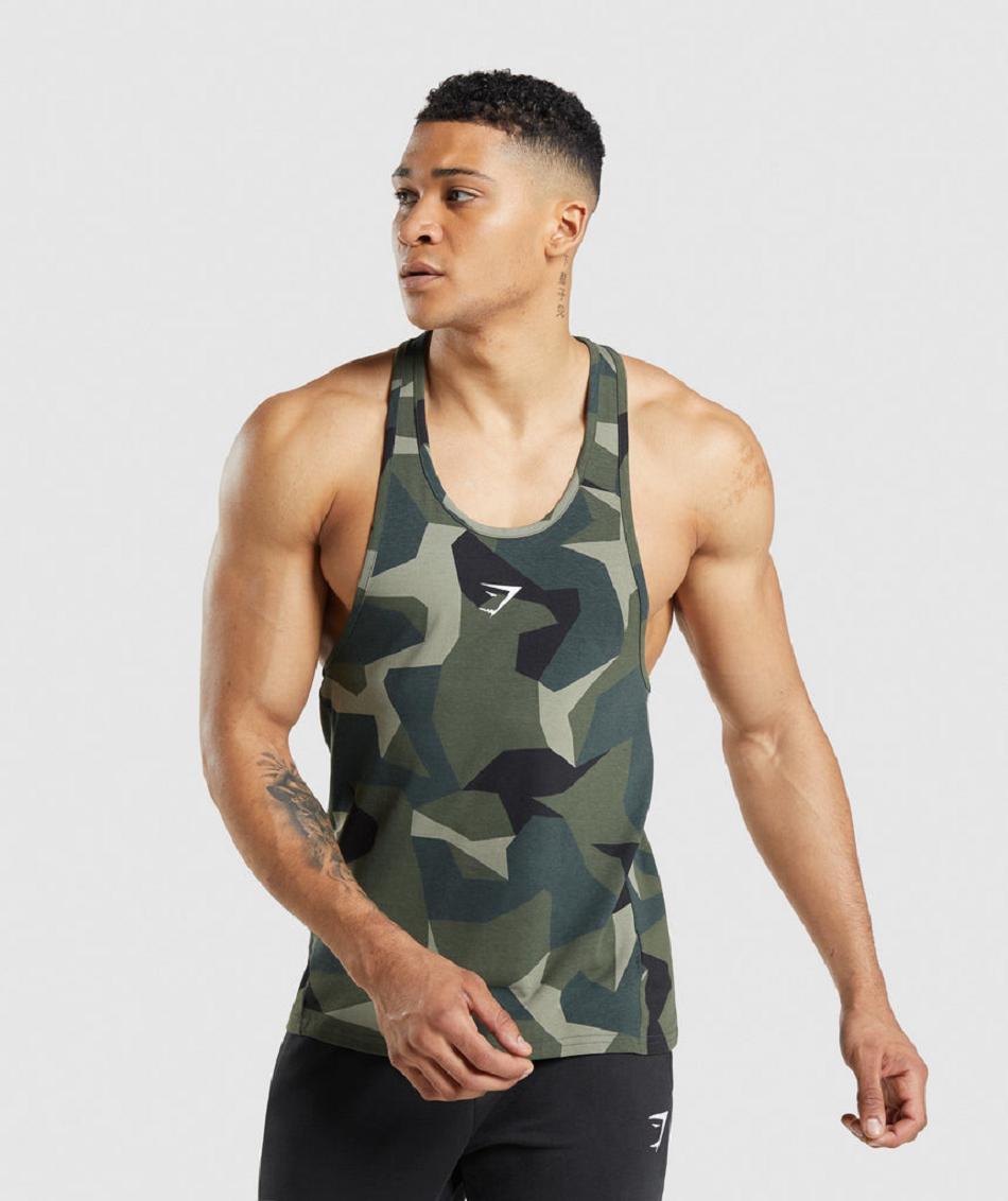 Stringers Gymshark Critical ανδρικα πρασινο | GR_QX7610